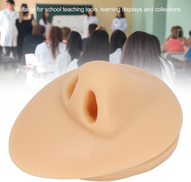 woobles Simulation Nose Model, Soft Silicone Flexible Human Nose Acupuncture Teaching Display Tool for Piercing Practice, Store Window Display and Wearing Demonstration - Image 2